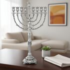 Stone Menorah Small Sterling Silver 
