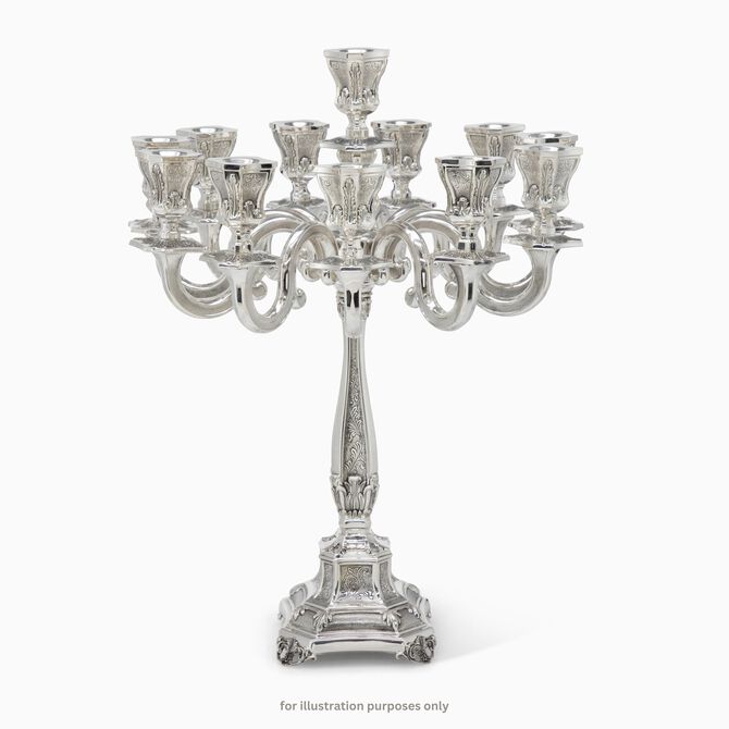 BAKIO LARGE CANDELABRA 9 BRANC 