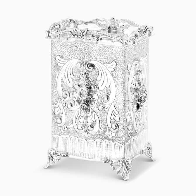 Muscat Tzedaka Box Small Sterling Silver 