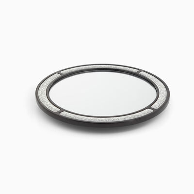 ROUND MIRROR SERVING TRAY 
