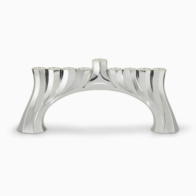 Bridge Menorah Silver-Plated