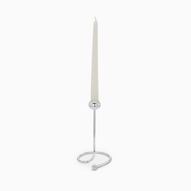 TWIST CANDLE HOLDER PLATED L 