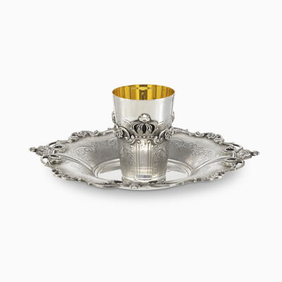 סט חתן כתרים עגול 