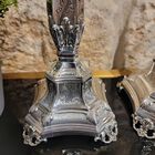 Bakio Decorated Sterling Silver Candlesticks 