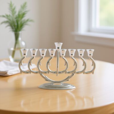 Branches Menorah Silver-Plated _2