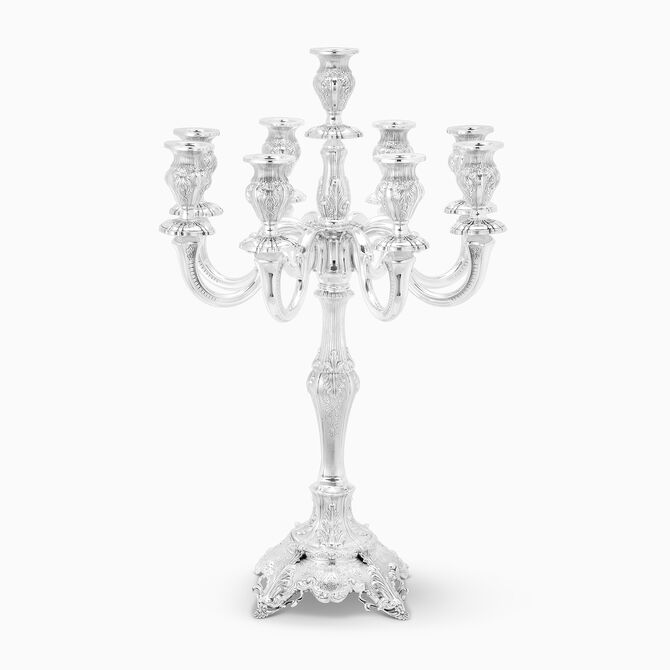 פמוט גולה מקושט 9 קנים בינוני 