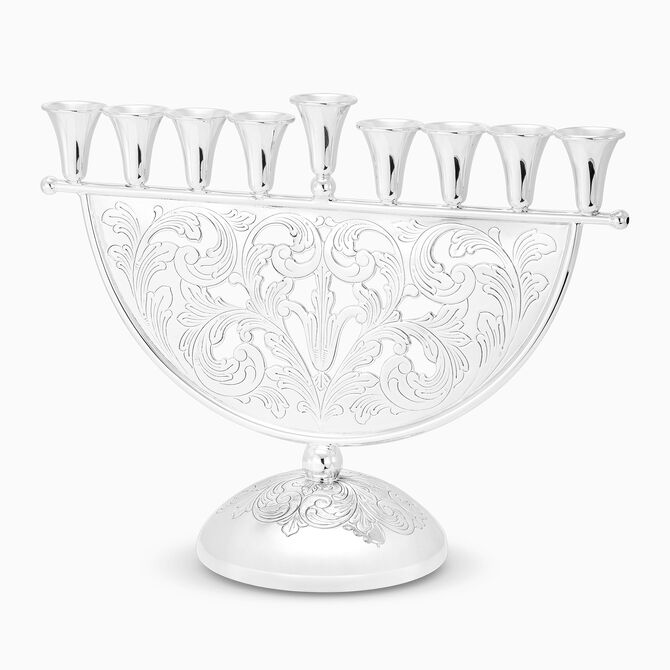 Chen Menorah Small Sterling Silver 