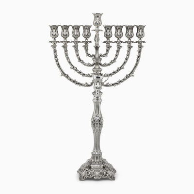 חנוכיה סטון מקושטת קטנה 