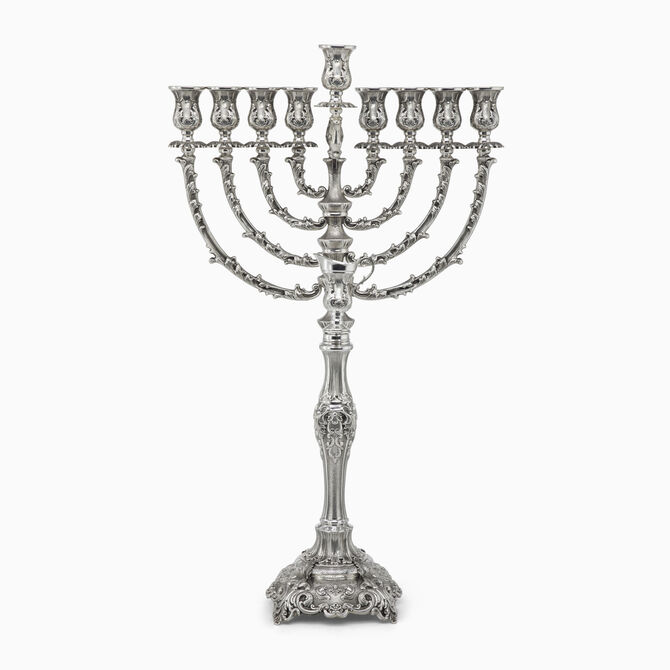 חנוכיה סטון מקושטת קטנה 