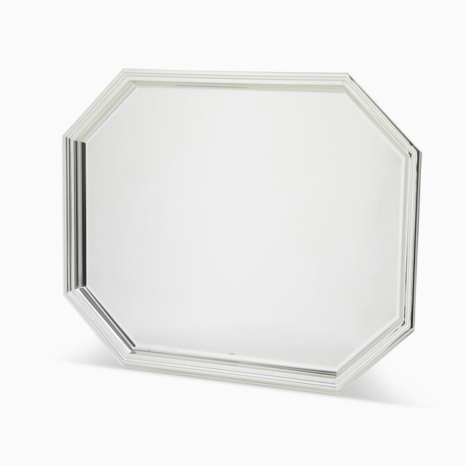 OCTAGONAL TRAY (AG) PLATED 