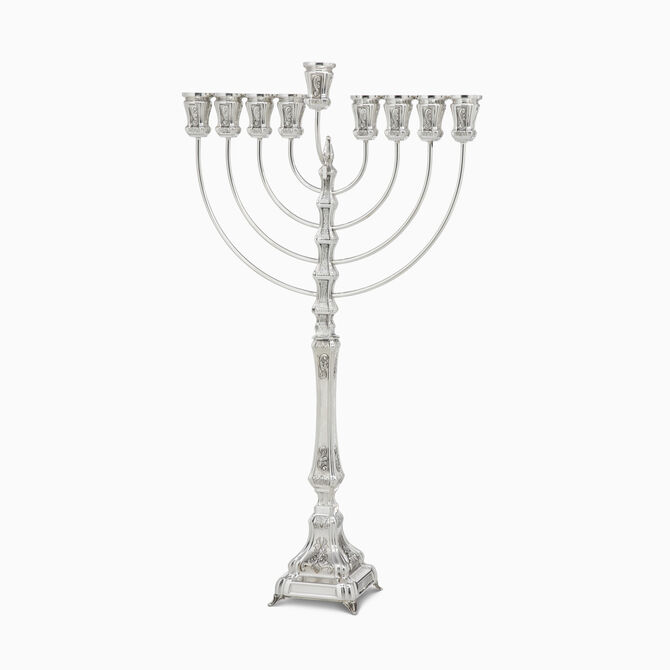 חנוכיה קורן מקושטת בינונית 