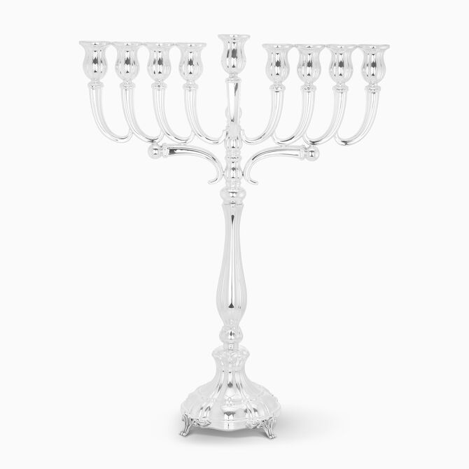 חנוכיה לאונרדו חלקה זרועות