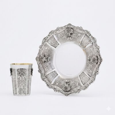 סט חתן קובלט חצץ גדול קל מצופ 