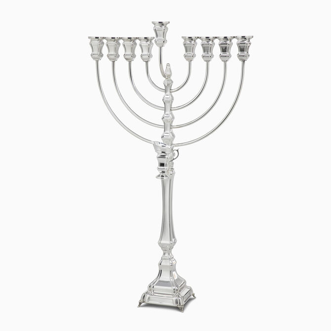 חנוכיה קורן חלקה גדולה 