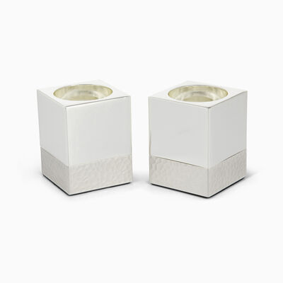 זוג פמוטים המרינג מצופה כסף 