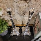 Bakio Decorated Sterling Silver Candlesticks 