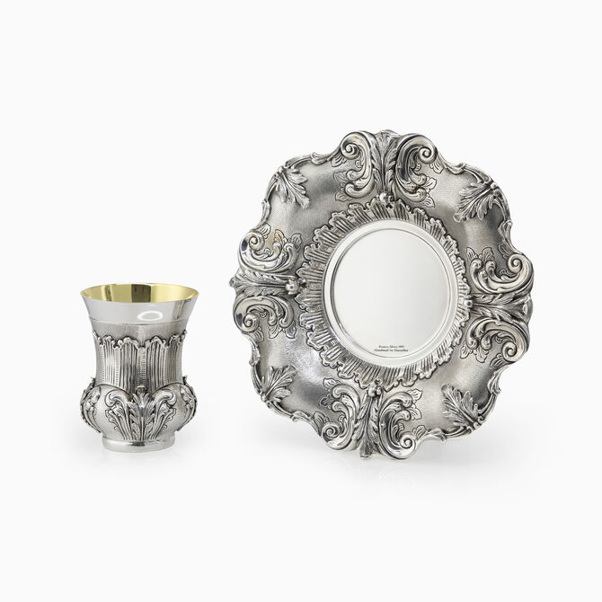 MOZES KIDDUSH CUP SET 