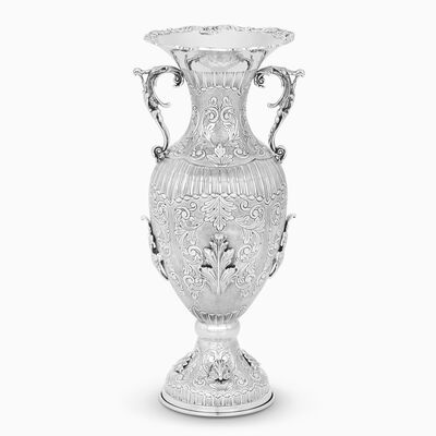 ואזה רטרו ברון עלים עם ידיות 