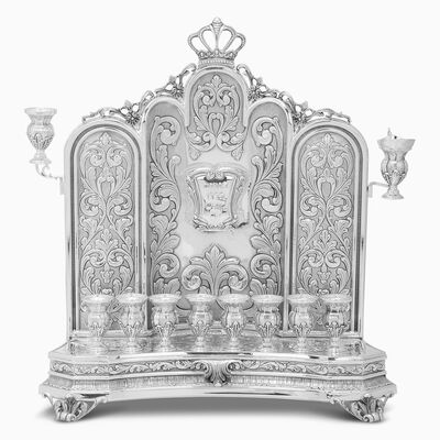 Ktarim Wall Menorah Sterling Silver 