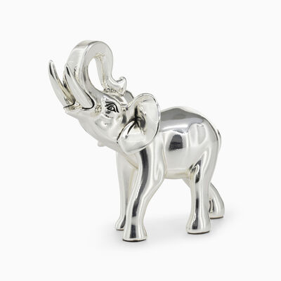 Short Elephant Silver-Plated 