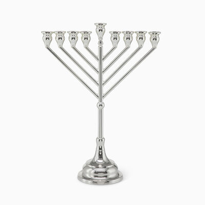 Habad Menorah 770 Silver-Plated 