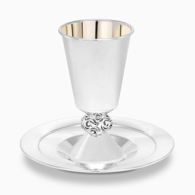 Jewel Kiddush Set Sterling Silver 