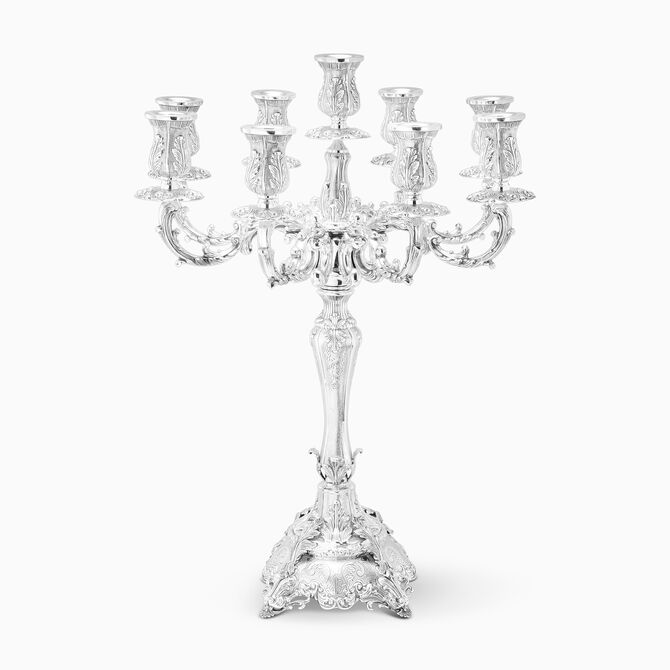 Gola Candelabra 9 Branch Large Sterling Silver 