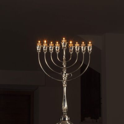 Bakio Smooth Menorah Sterling Silver _2
