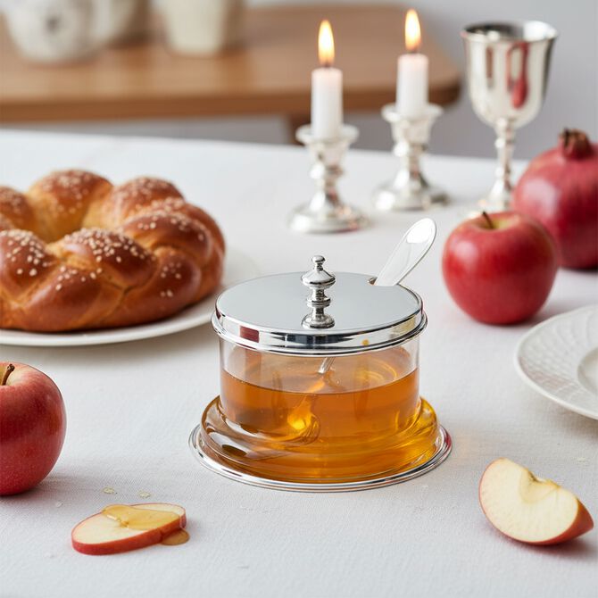 Hammering Honey Dish Silver-Plated 