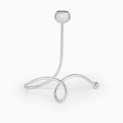 TWIST CANDLE HOLDER PLATED 