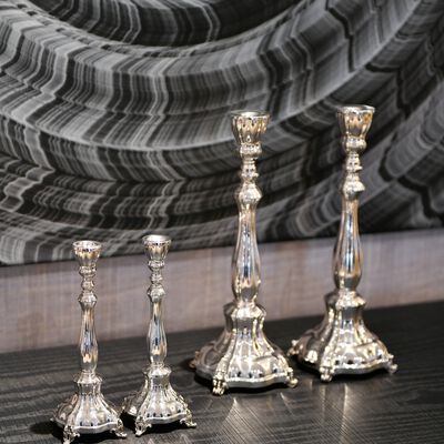 Bellagio Candlesticks Smooth Small Sterling Silver_2