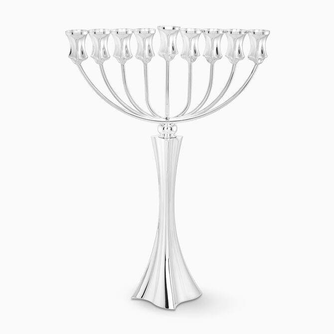 Bolero Menorah Large Sterling Silver 