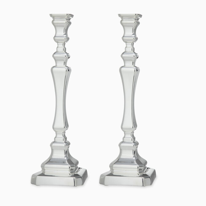 COMO CANDLESTICKS PLATED 