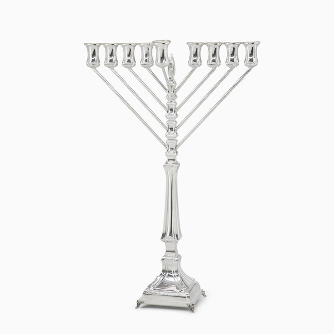 Lago Decorated Chabad Menorah Medium 