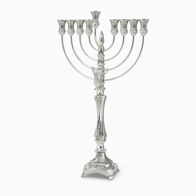 חנוכיה אוריה מקושטת גדולה 