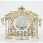 Karlos Column Wall Menorah Small Sterling Silver Karlos Column Wall Menorah Small Sterling Silver