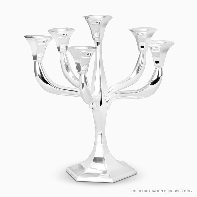 Goldwasser Candelabra Hexagon Short 9 Branch 