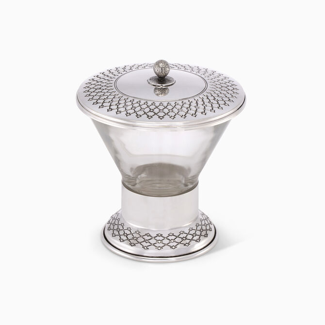 Coral Geometric Honey Serving Dish Small 