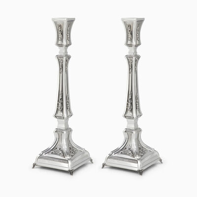 LAGUN CANDELSTICK DECORATED L 