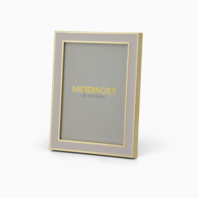 Pink and Gold Enamel Photo Frame 