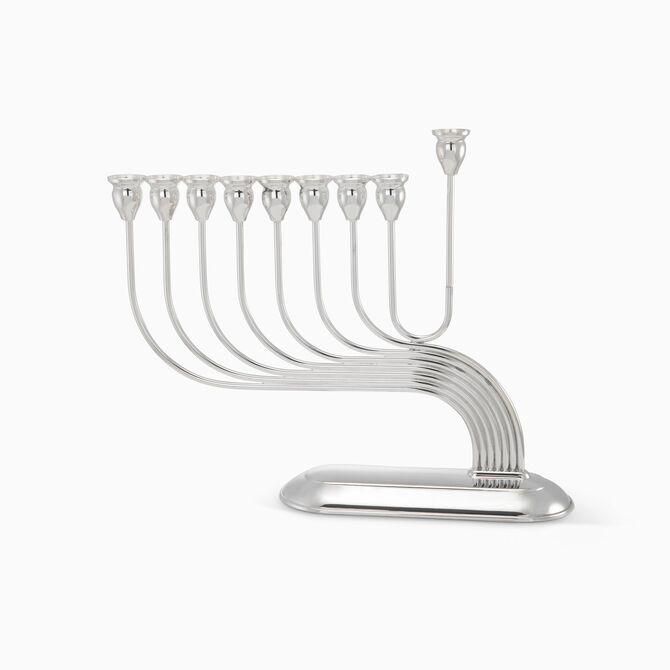 Flow Menorah Sterling Silver