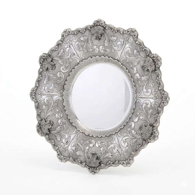 Gona Medium Eliyahu Pesach Plate Sterling Silver 