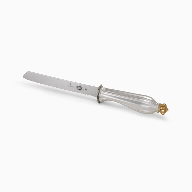 Bellagio Smooth Oval Challah Knife Serrated