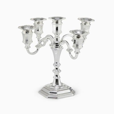 LINCOLN 5 ARM CANDELBRA PLATED 