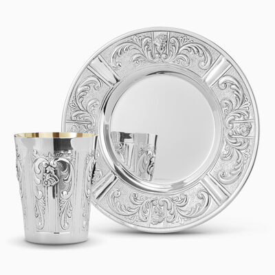 Margarita Chosson Kiddush Set Sterling Silver 
