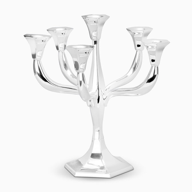 Goldwasser Candelabra Hexagon Short 6 Branch 