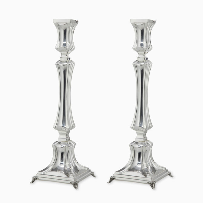 Barak Medium Smooth Candlesticks Pair 