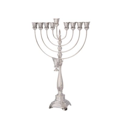 Bakio Smooth Menorah Sterling Silver 