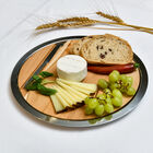 ARTI S.S. & WOOD ROUND PLATE 