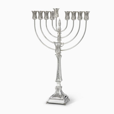 חנוכיה לאגו מקושטת גדולה 